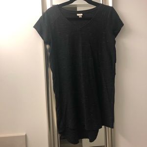 Ribbed short t shirt dress